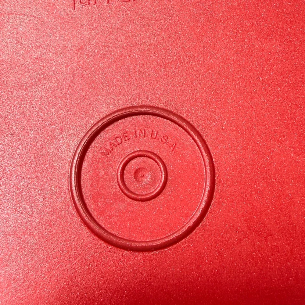 Tupperware Red Replacement Lid 227-43 Size‎ C Round 6.5 Inch Made in USA *